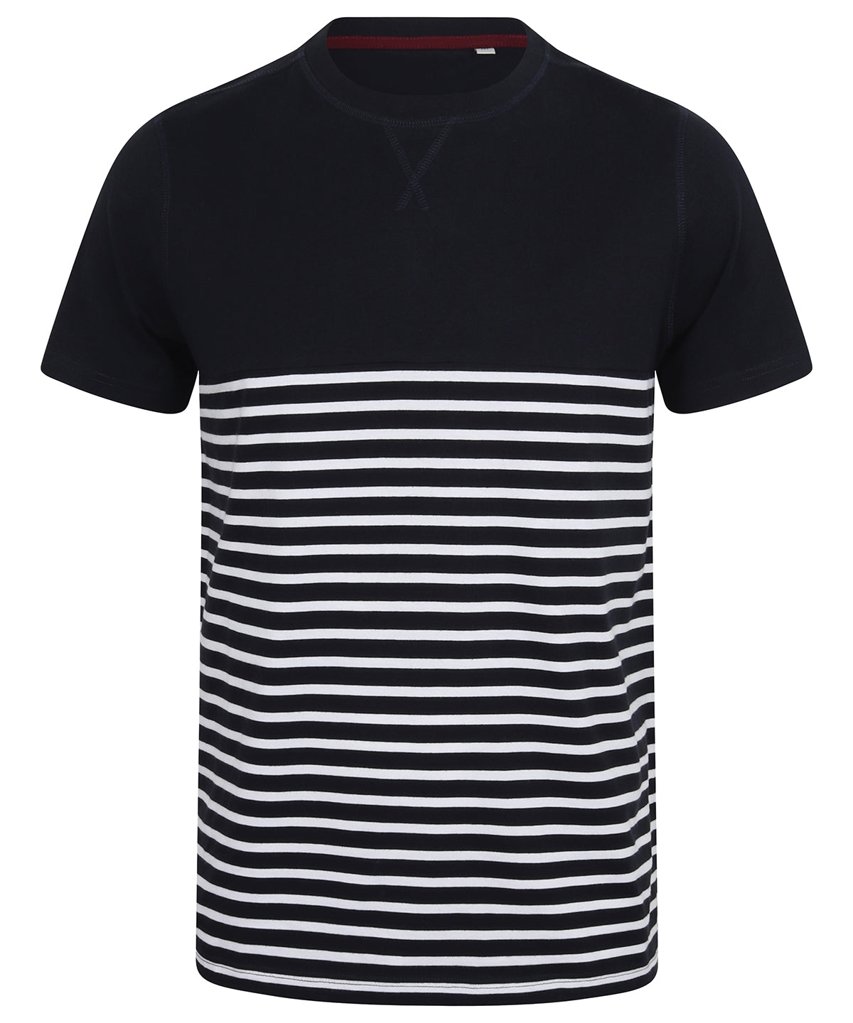 Short-sleeved Breton T - FR135 - Navy White - Customisable T-Shirts