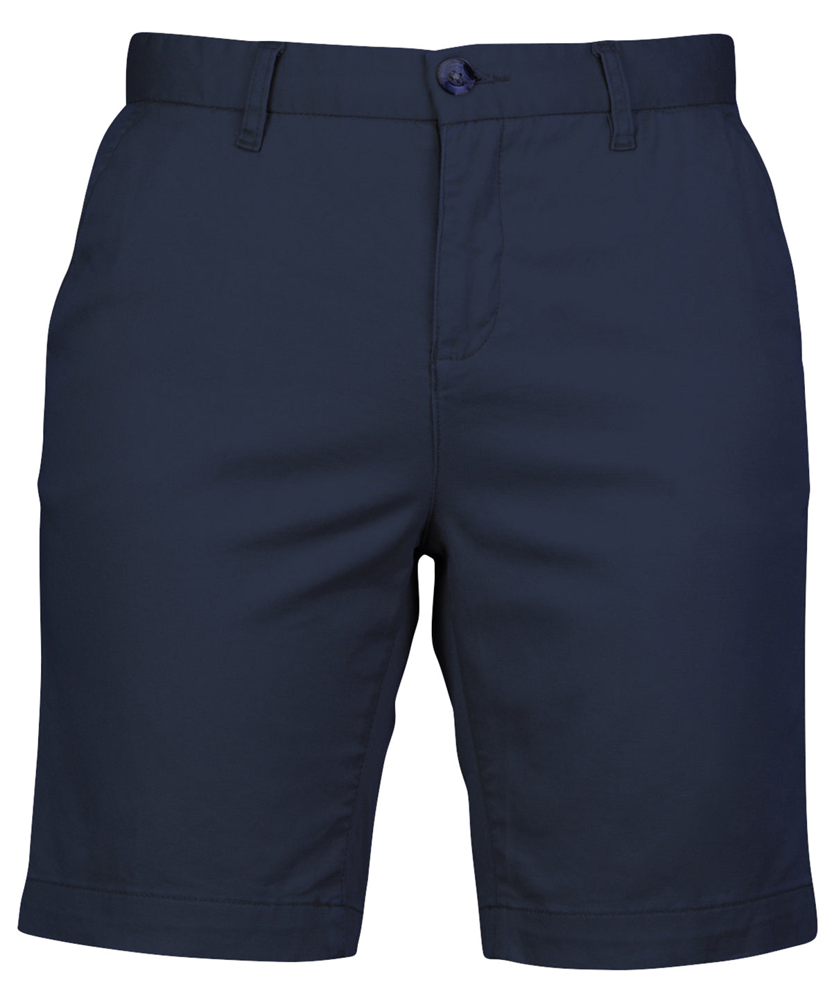 Women's stretch chino shorts - FR606 - Navy - Customisable