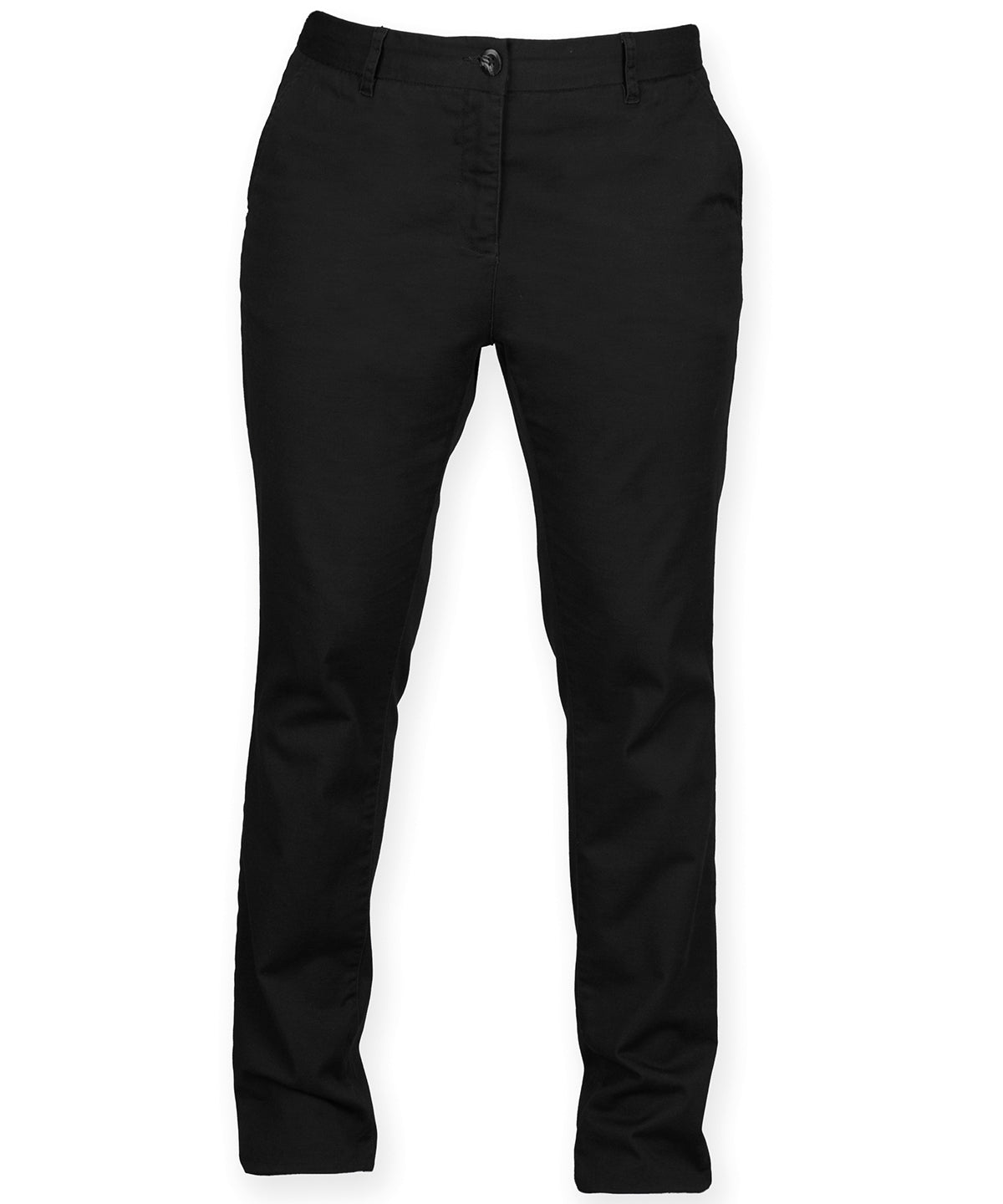 Women's stretch chinos - FR622 - Black - Customisable Chinos
