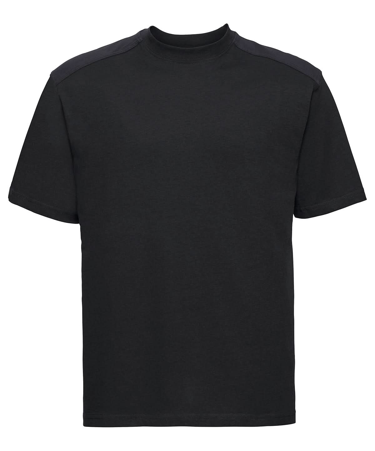Russell Short Sleeve Europe Workwear t shirt J010M - Black - Customisable T-Shirt