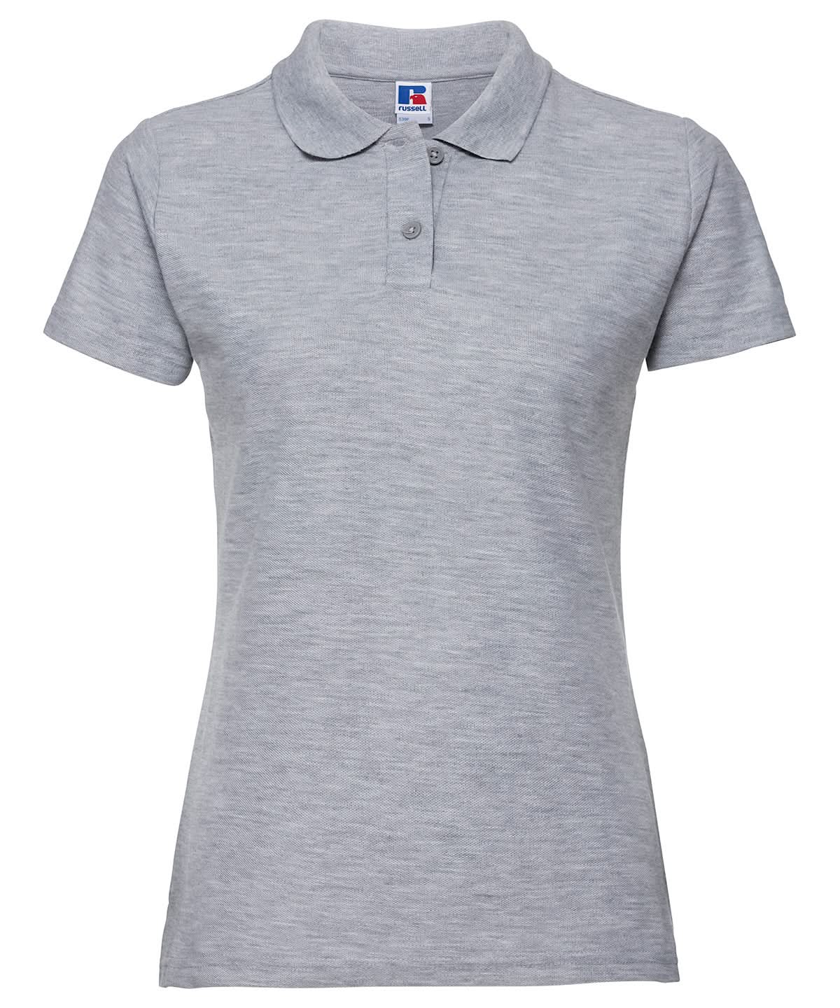 Russell Europe Womens classic polycotton polo J539F - Light Oxford - Customisable Polos