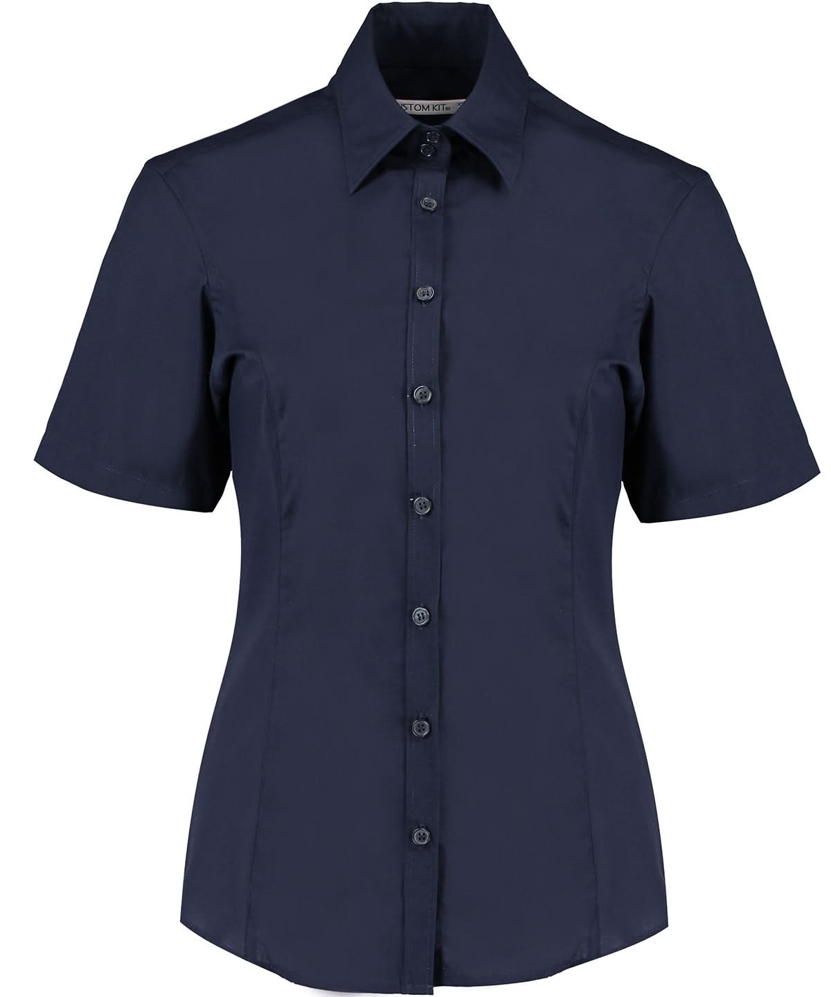 Kustom Kit Business blouse short sleeved tailored fit K742F - - Customisable Shirts