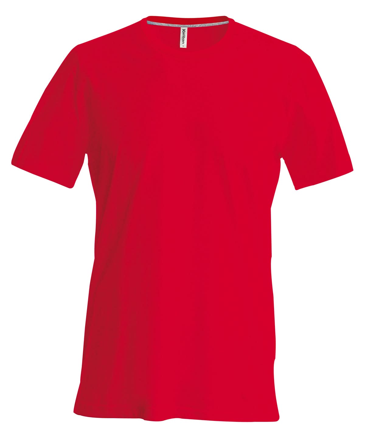 Kariban Short sleeved crew neck T shirt KB356 - Red - Customisable T-Shirt