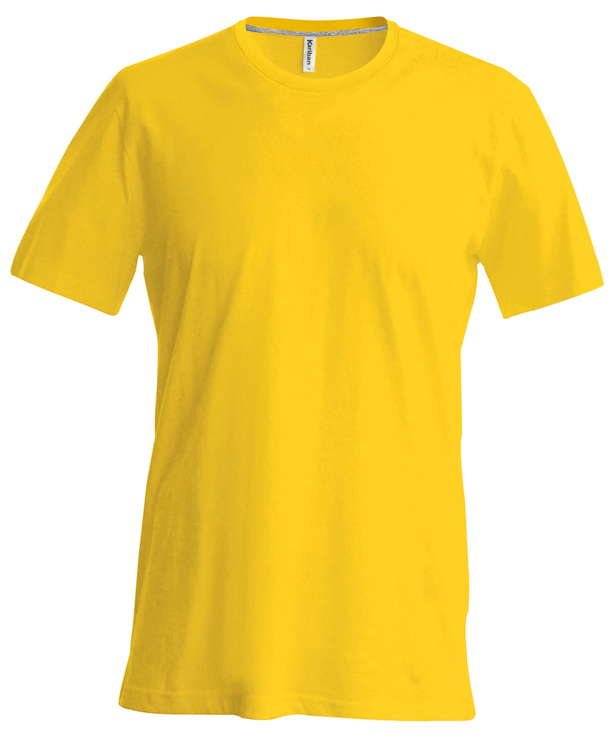 Kariban Short sleeved crew neck T shirt KB356 - Yellow - Customisable T-Shirt