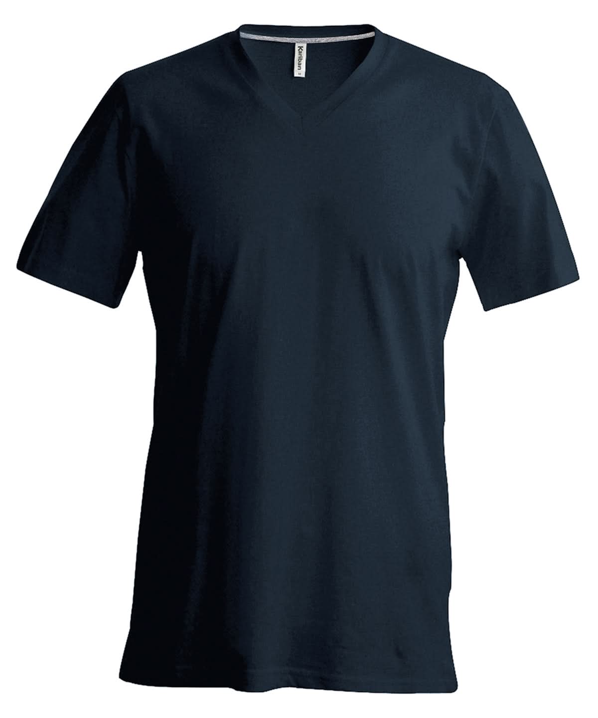 Kariban Mens short sleeved V neck T shirt KB357 - Dark Grey - Customisable T-Shirt