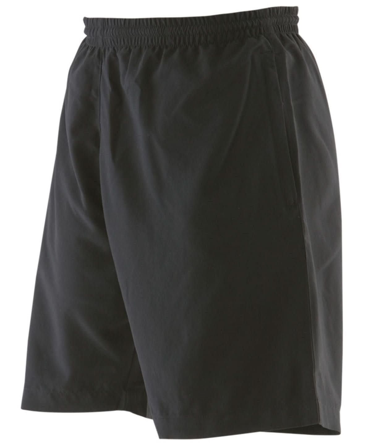 Finden & Hales Finden Hales Microfibre shorts LV830 - Black - Customisable Shorts