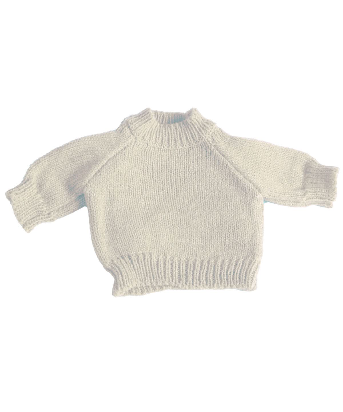 Teddy jumper - MM083 - Cream - Customisable Soft Toys