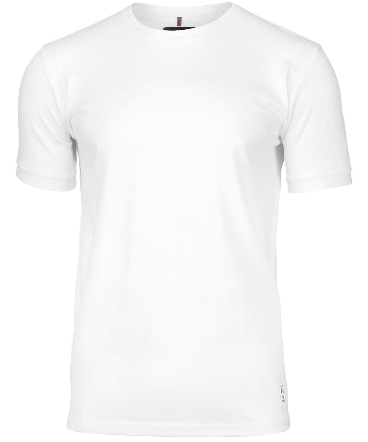 Nimbus Danbury the piqu tee NB72M - White - Customisable T-Shirt