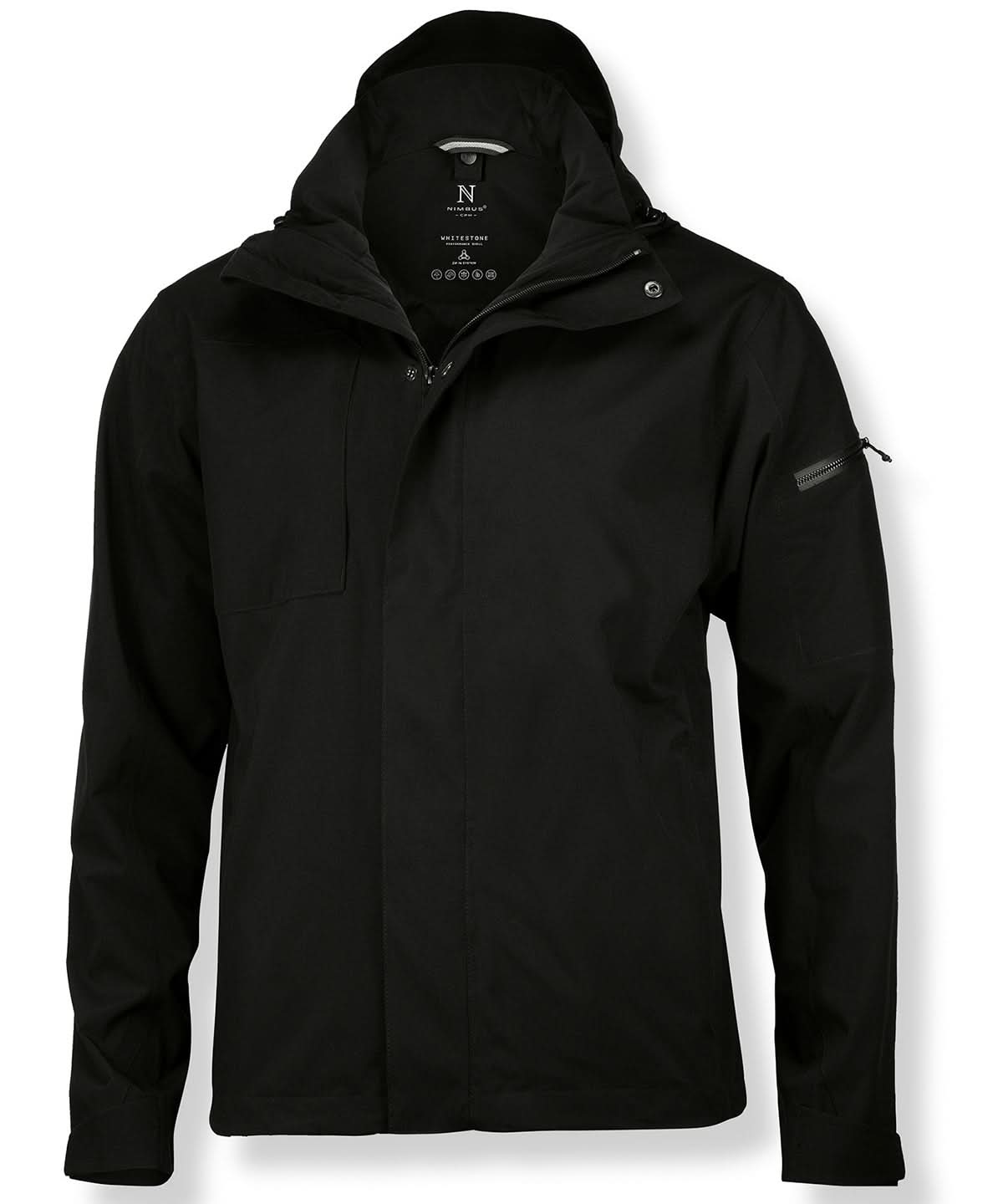 Nimbus Whitestone performance shell jacket NB89M - Black - Customisable Jacket