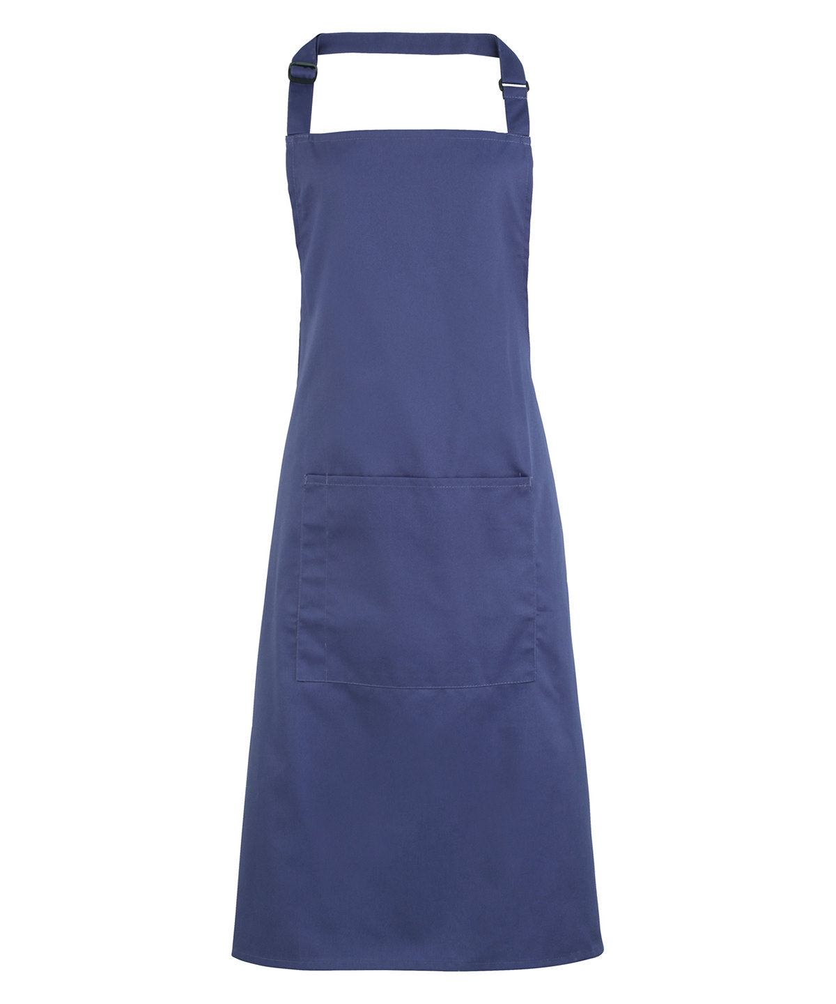 12 x Popular Bib Aprons with Pocket + Free Logo - Marine Blue One size - Customisable Bundle