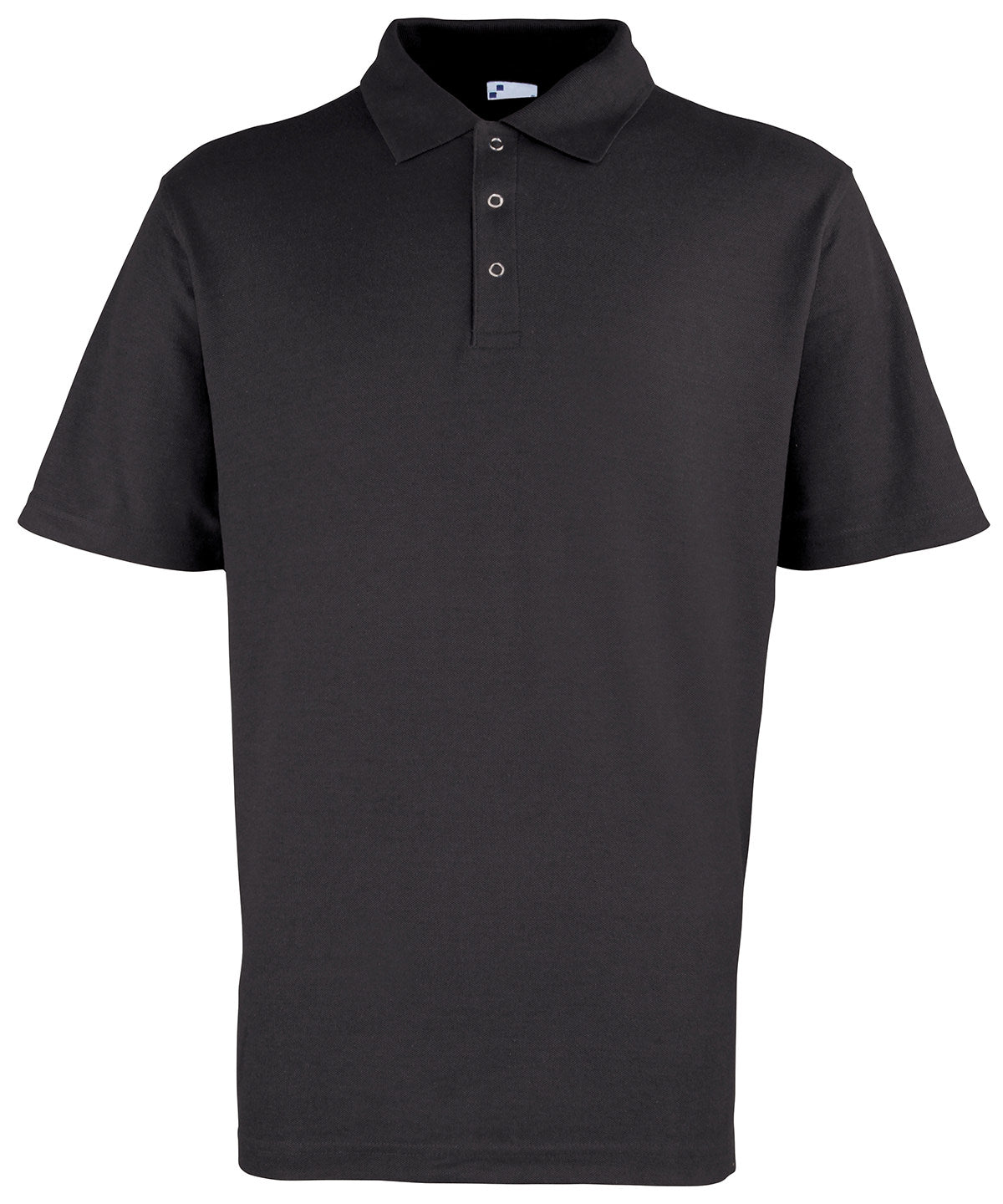 Studded polo - PR610 - Black - Customisable Polos