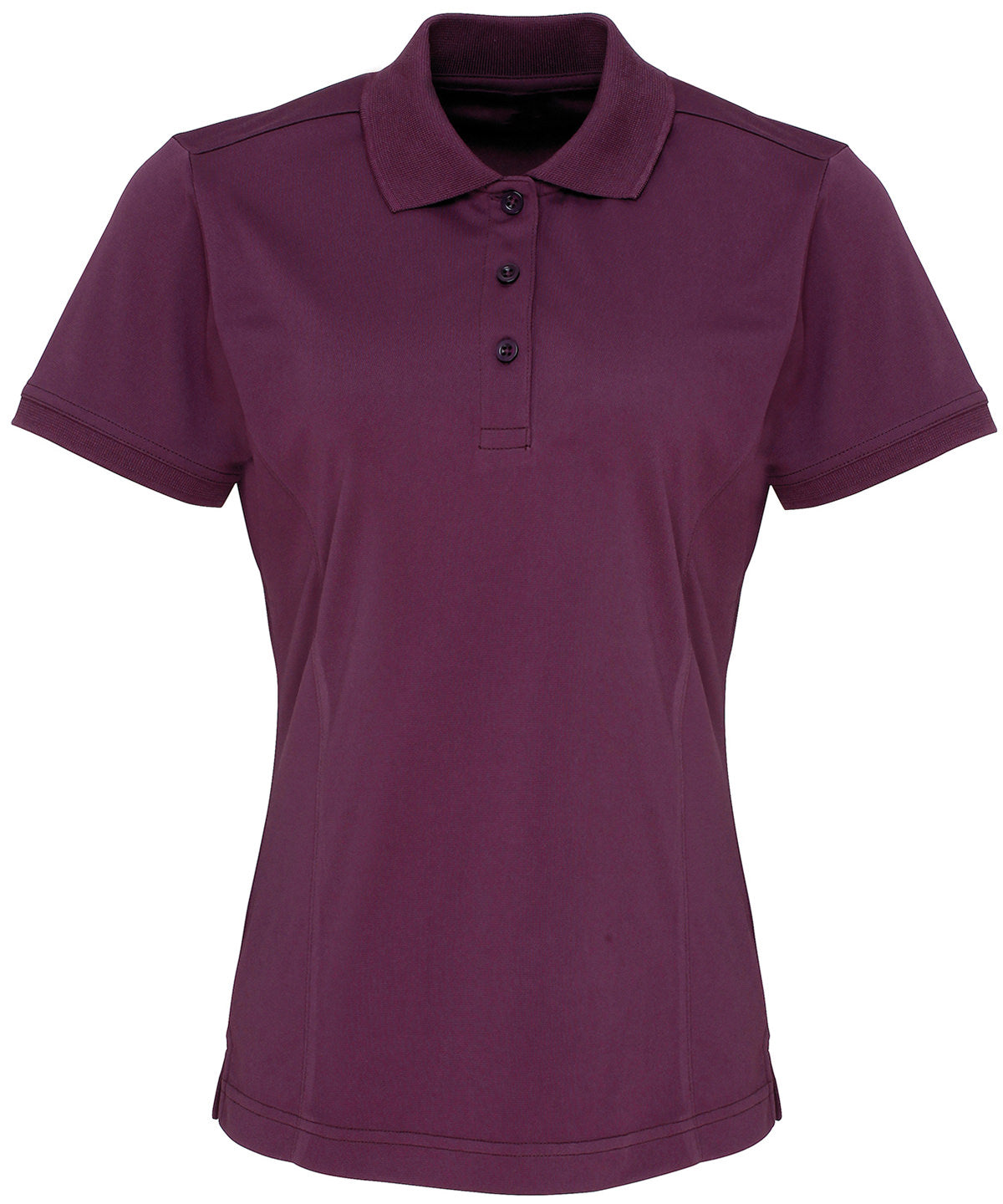 Women's Coolchecker® piqué polo - PR616 - Aubergine - Customisable Polos