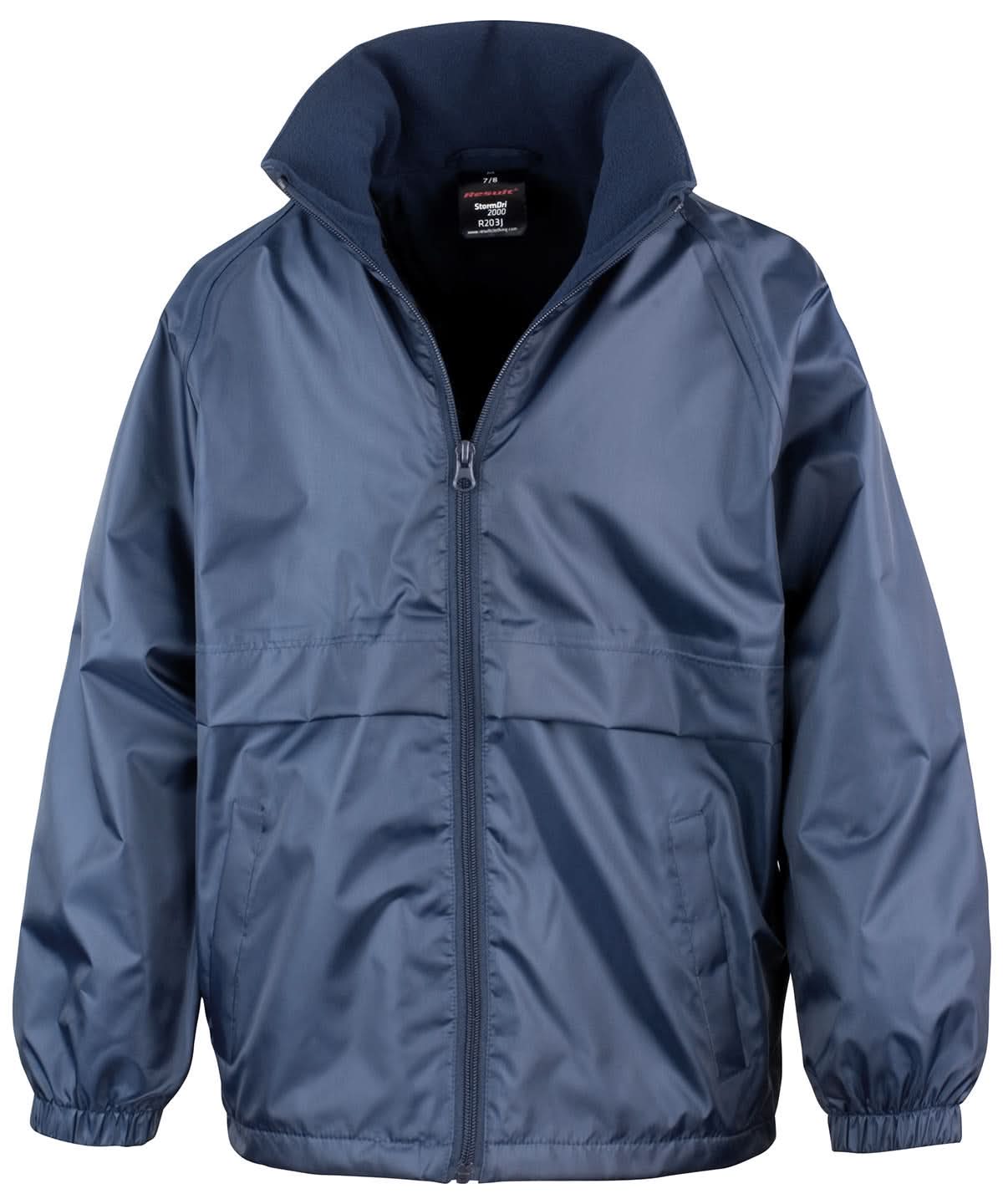 Result Core Core junior microfleece lined jacket R203J - Navy - Customisable Jacket
