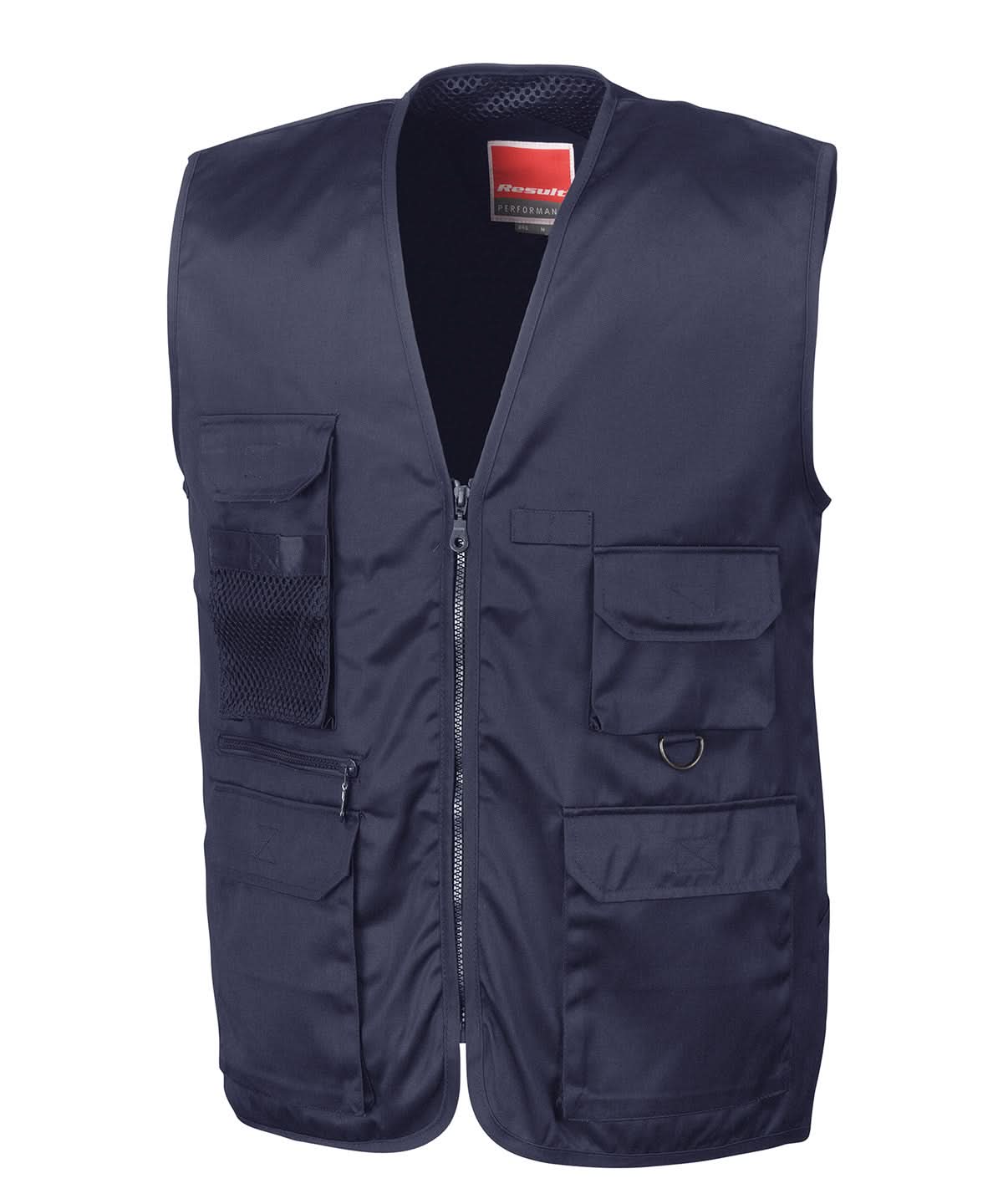 Result Workguard Adventure safari waistcoat RE45A - Midnight Navy - Customisable Bodywarmers