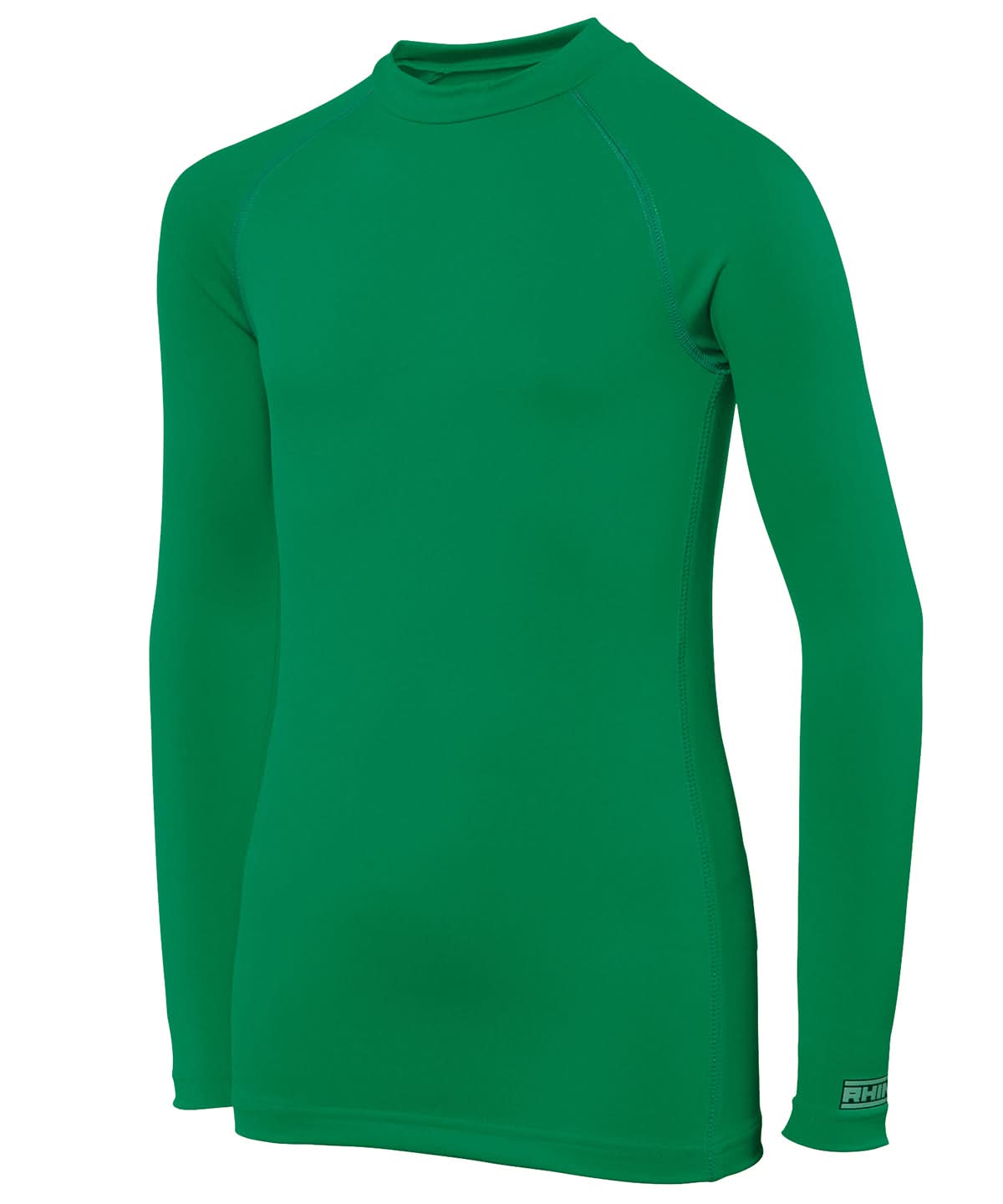 Rhino baselayer long sleeve juniors RH01B - Green - Customisable Baselayers