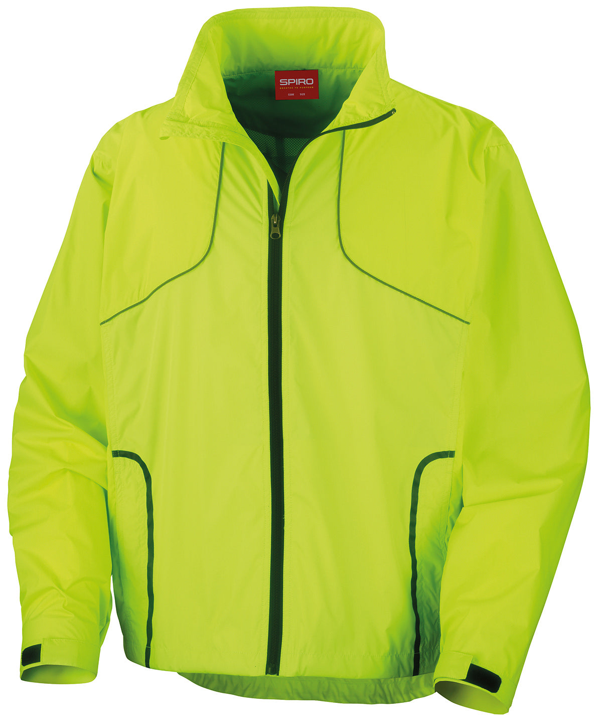 Spiro Crosslite trail and track jacket - S185X - Neon Lime - Customisable Jackets