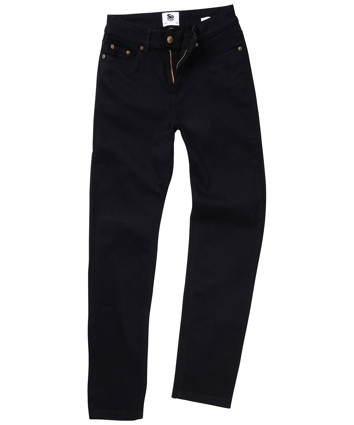 Women's Katy straight jeans - SD011 - Black - Customisable Jeans