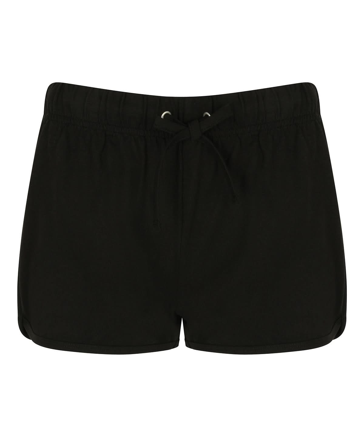 SF Womens retro shorts SK069 - Black Black - Customisable Shorts