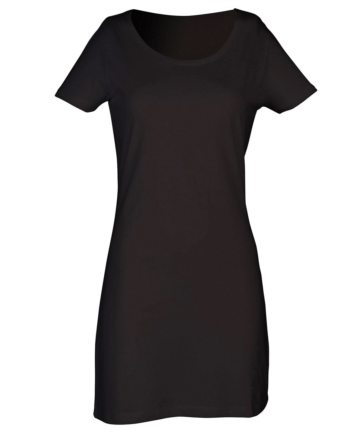 T shirt dress - SK257 - Black - Customisable Dresses