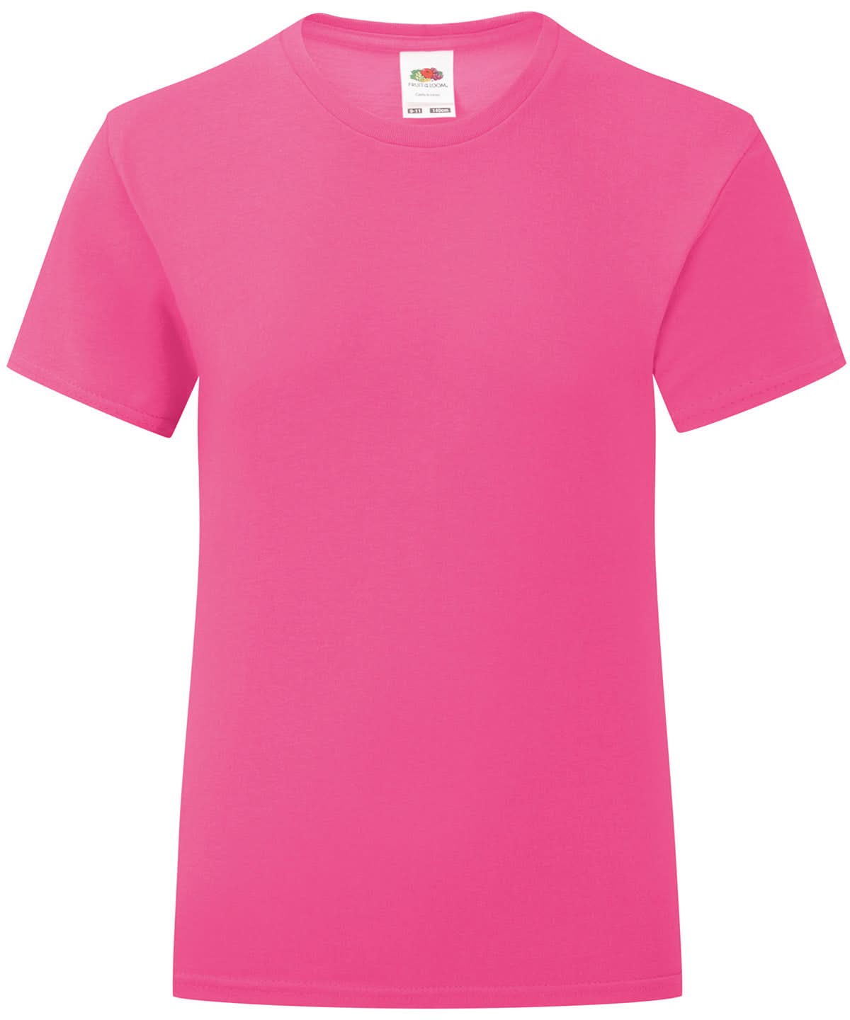 Girls Iconic T SS025 - Fuchsia - Customisable T-Shirt
