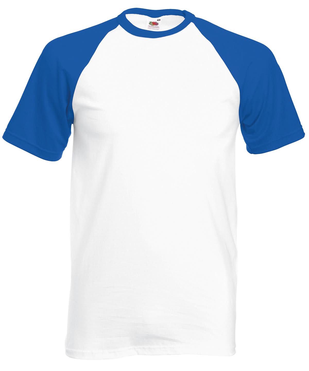 Short Sleeve Baseball T SS026 - White Royal Blue - Customisable T-Shirt