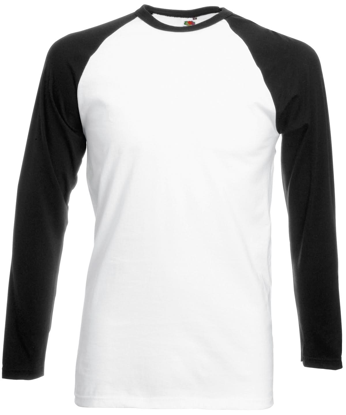 Long Sleeve Baseball T SS028 - White Black - Customisable T-Shirt
