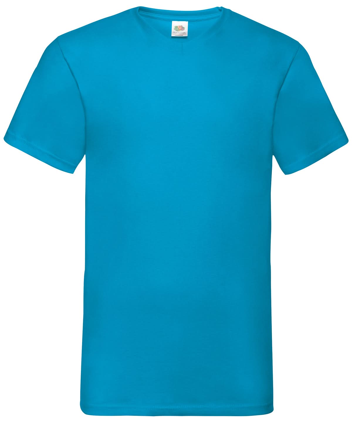 Valueweight V Neck T SS034 - Azure Blue - Customisable T-Shirt