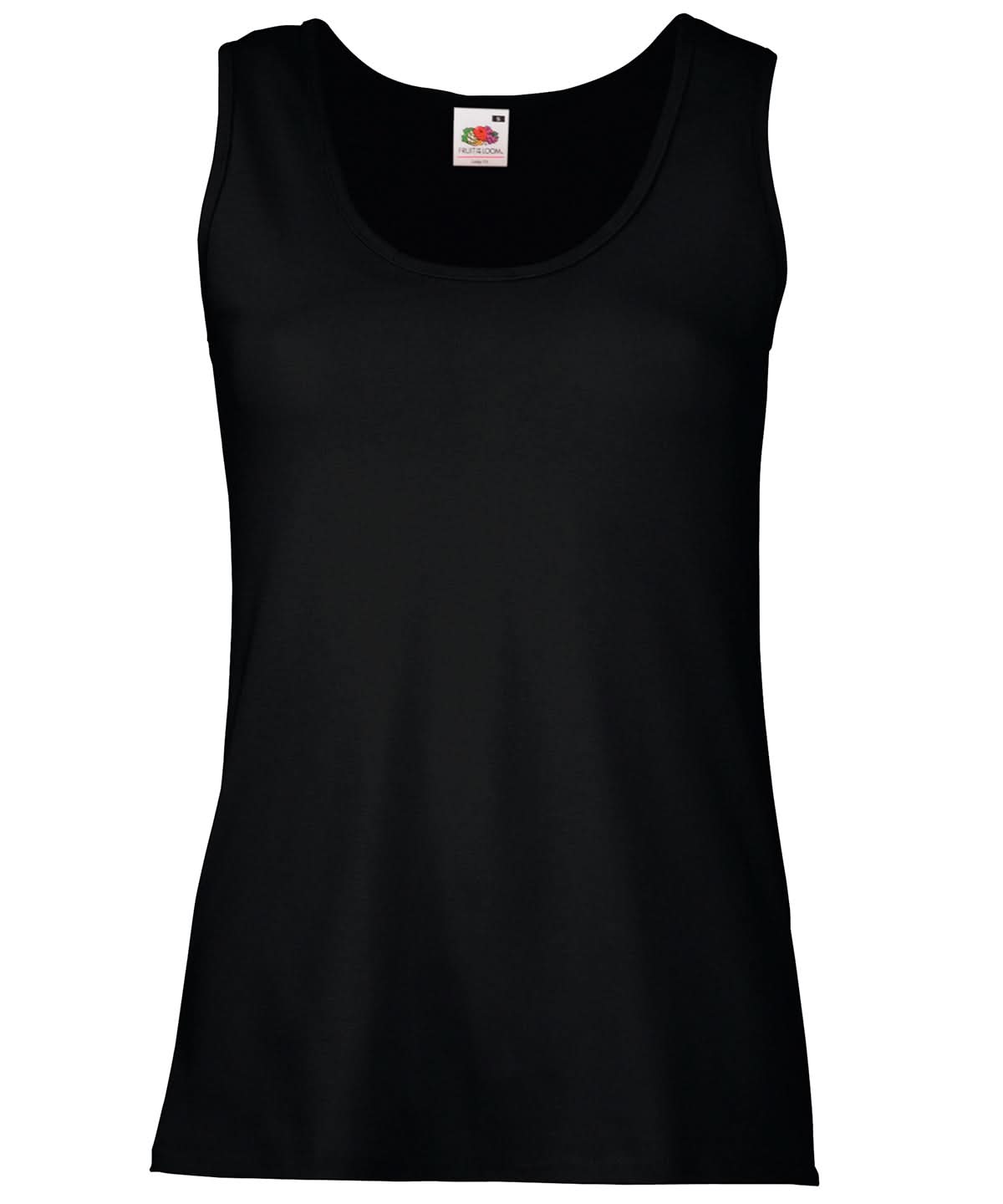WomenS Valueweight Vest SS051 - Black - Customisable Vest