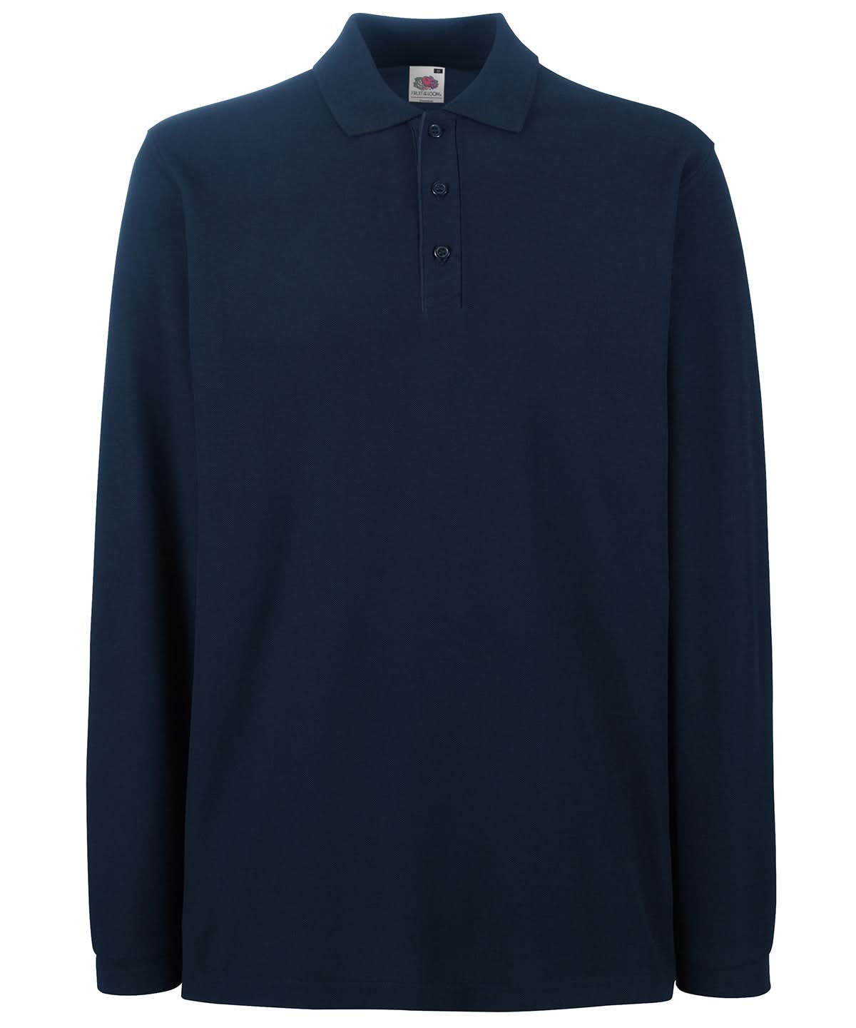 Premium Long Sleeve Polo SS258 - Deep Navy - Customisable Polos