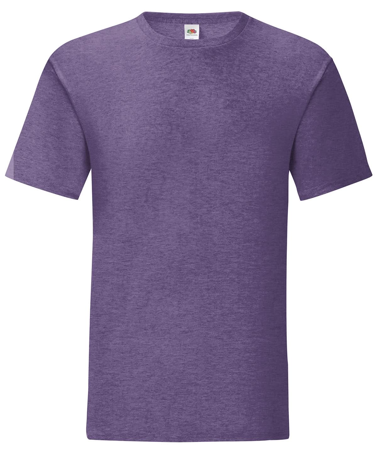 Heather Purple Iconic 150 T SS430 - Heather Purple - Customisable T-Shirt