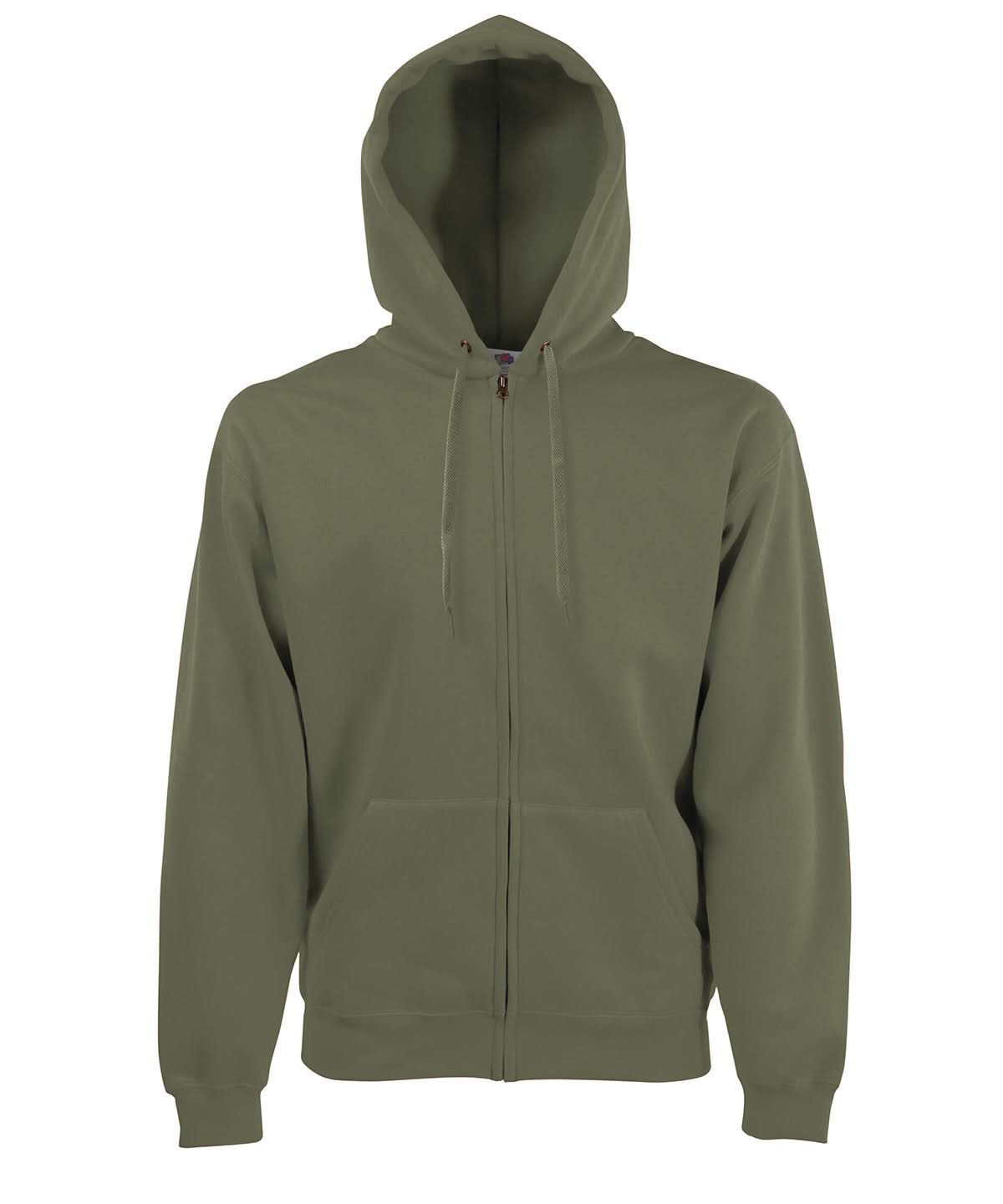 Premium 7030 Hooded Sweatshirt Jacket SS822 - Classic Olive - Customisable Jacket