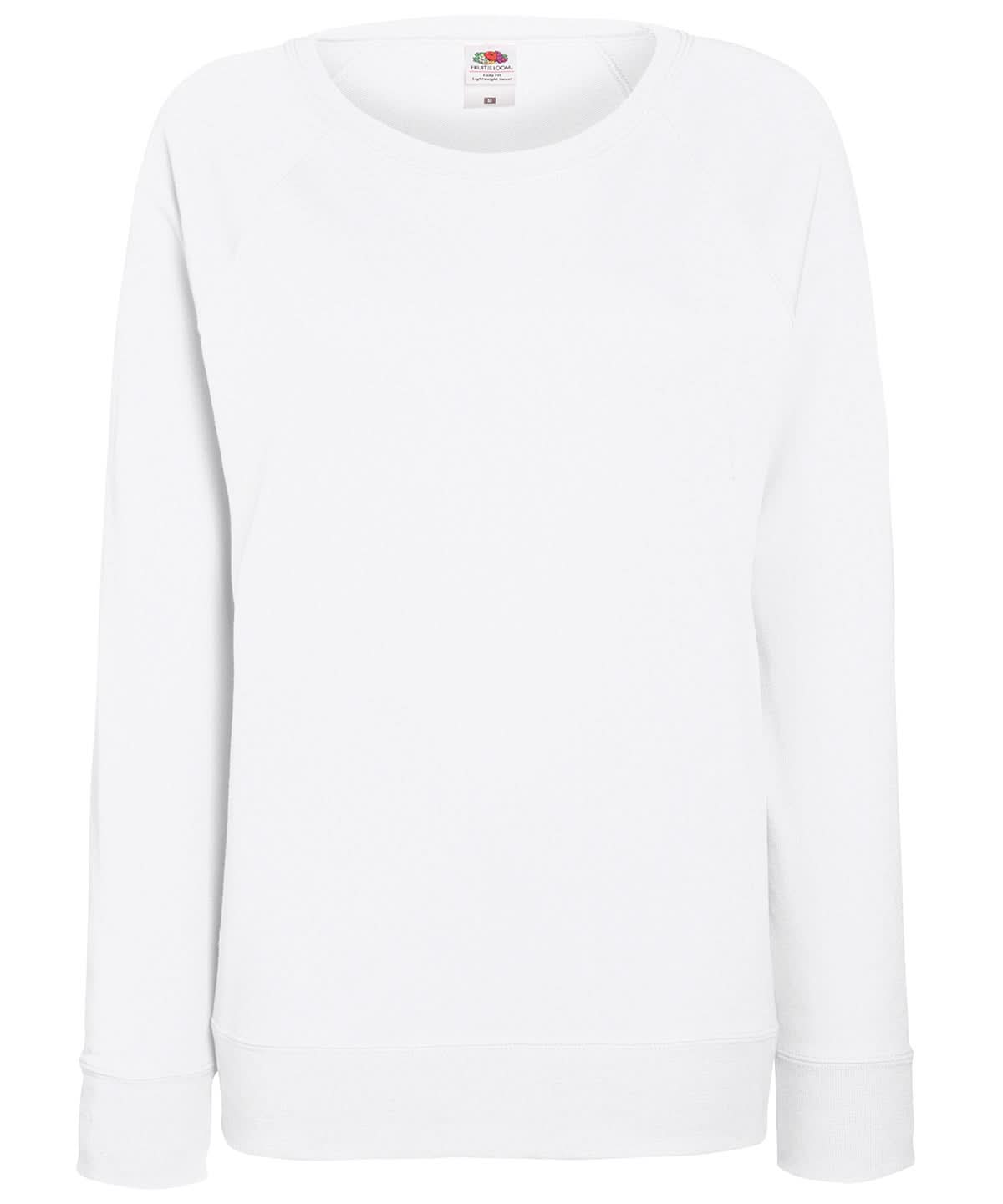 WomenS Lightweight Raglan Sweatshirt SS960 - White - Customisable Sweatshirts