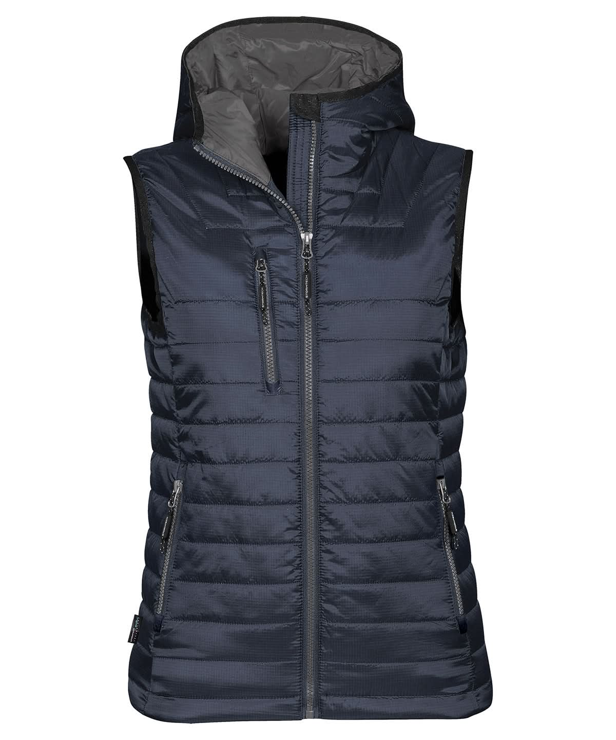 Stormtech WomenS Gravity Thermal Vest ST806 - Navy Charcoal - Customisable Bodywarmers
