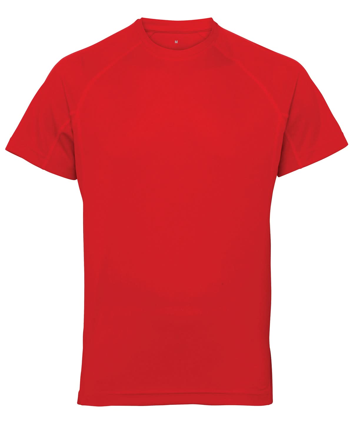 TriDri Tridri Panelled Tech Tee TR011 - Fire Red - Customisable T-Shirt