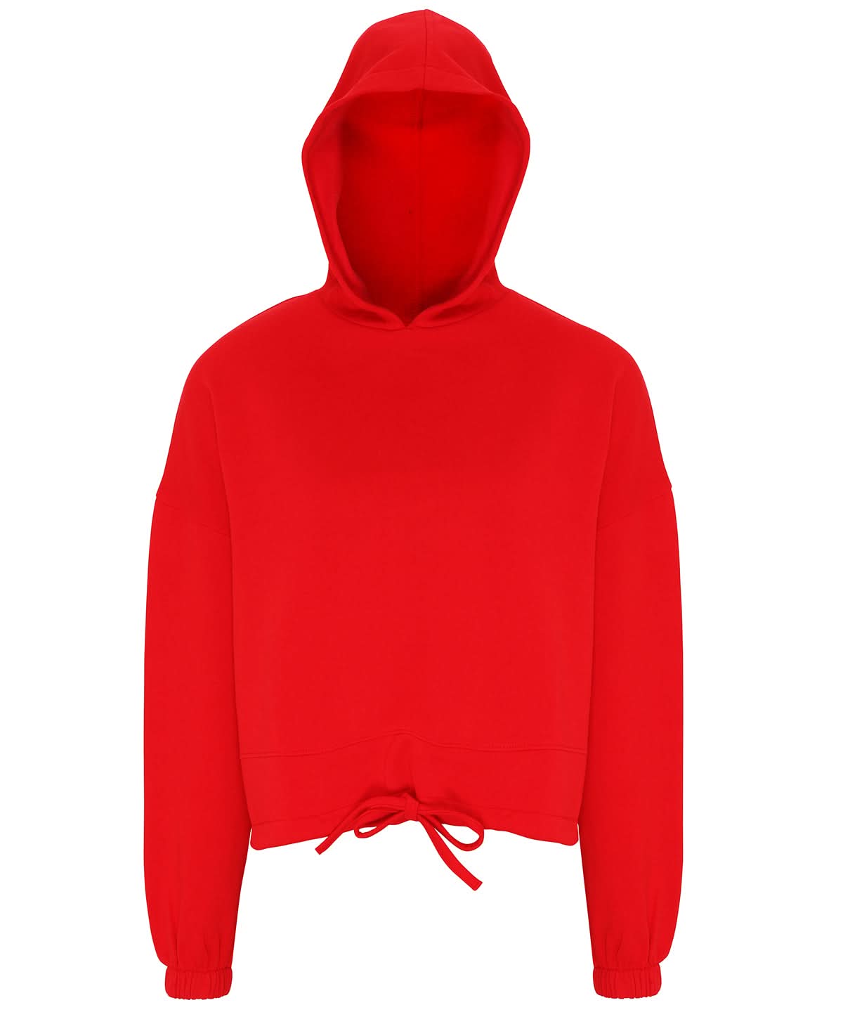 TriDri Tridri WomenS Cropped Oversize Hoodie TR085 - Fire Red - Customisable Hoodies
