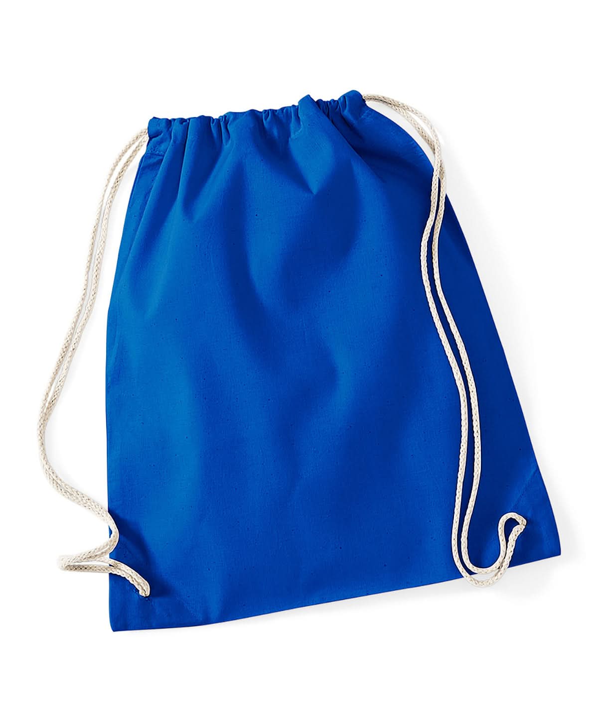 Westford Mill Cotton Gymsac WM110 - Bright Royal One size - Customisable Bags