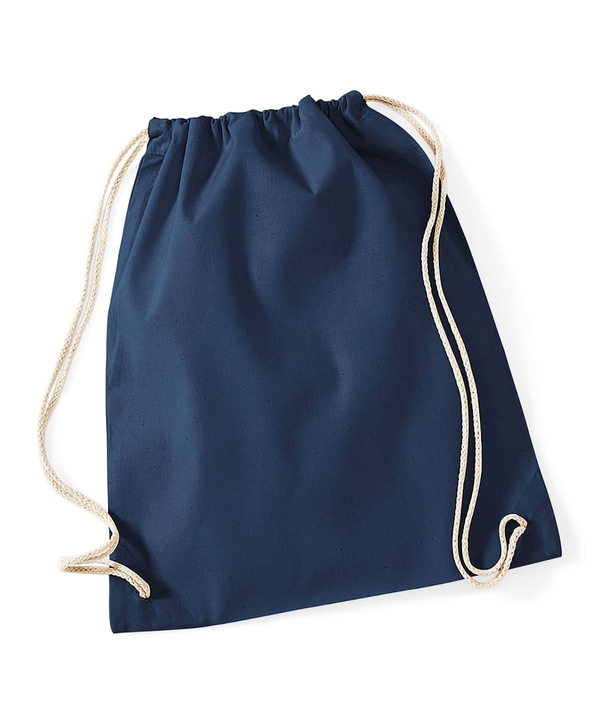 Westford Mill Cotton Gymsac WM110 - French Navy One size - Customisable Bags