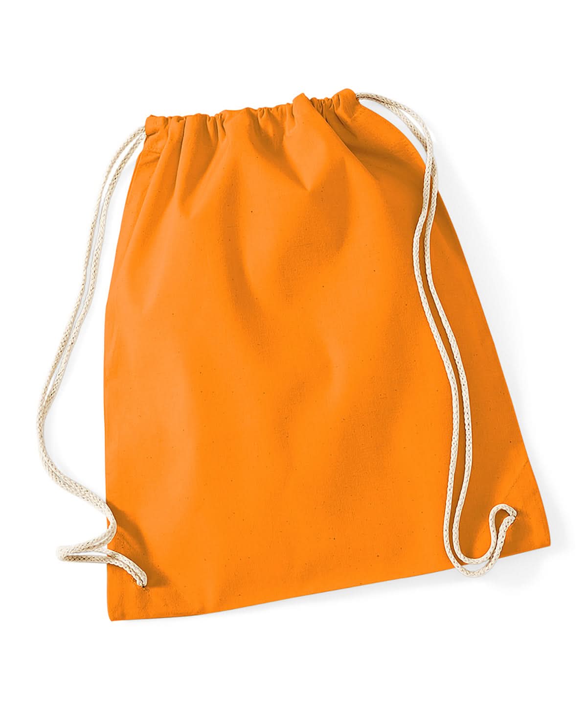 Westford Mill Cotton Gymsac WM110 - Orange One size - Customisable Bags