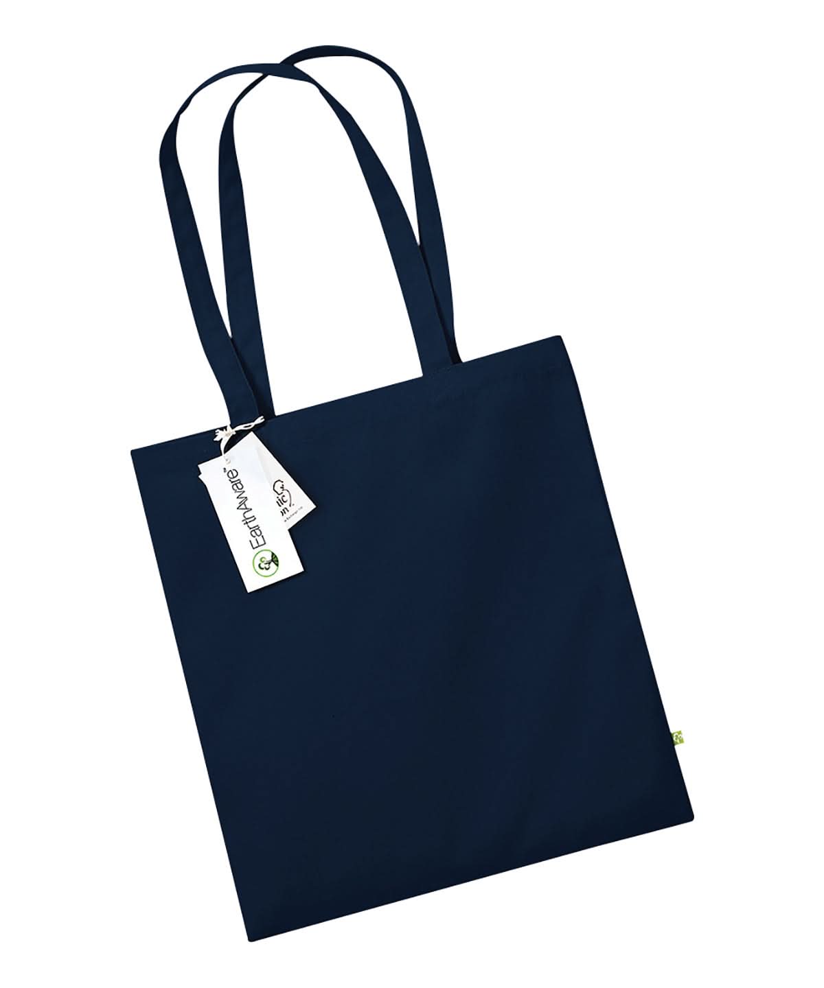 Westford Mill Earthaware Organic Bag For Life WM801 - French Navy One size - Customisable Bags