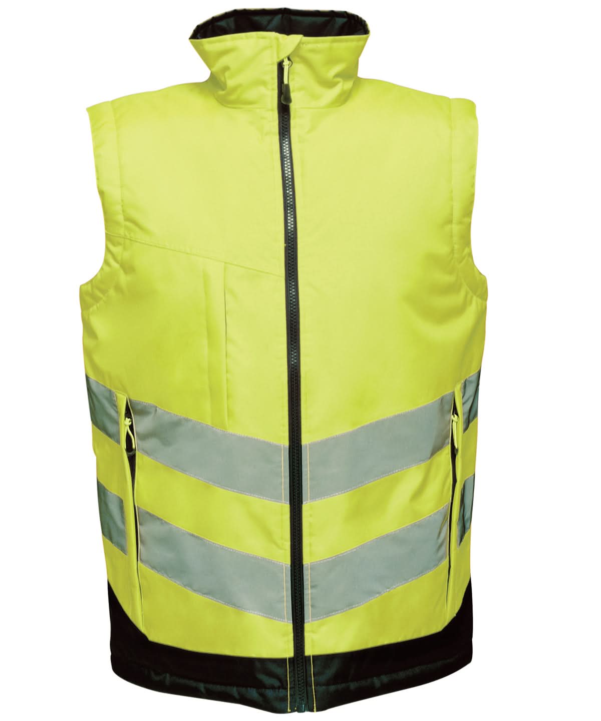 Regatta High Visibility High vis pro bodywarmer RG383 - Yellow Navy - Customisable Bodywarmers
