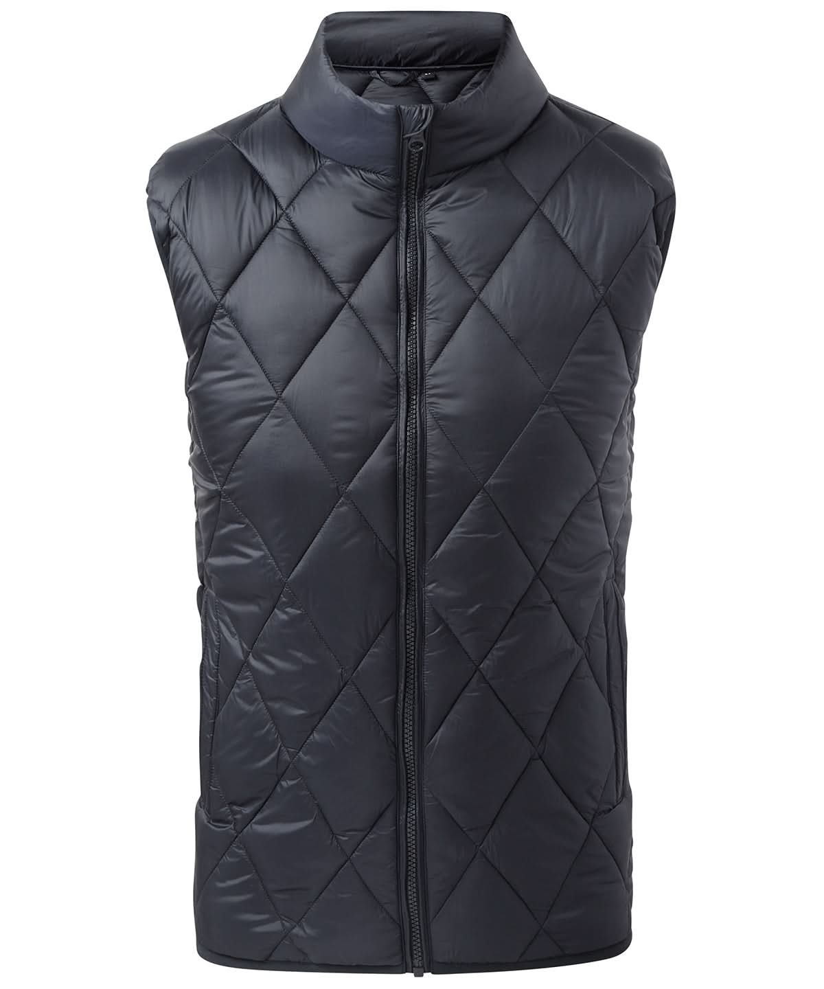 2786 Diamond pane padded gilet TS033 - Navy - Customisable Bodywarmers