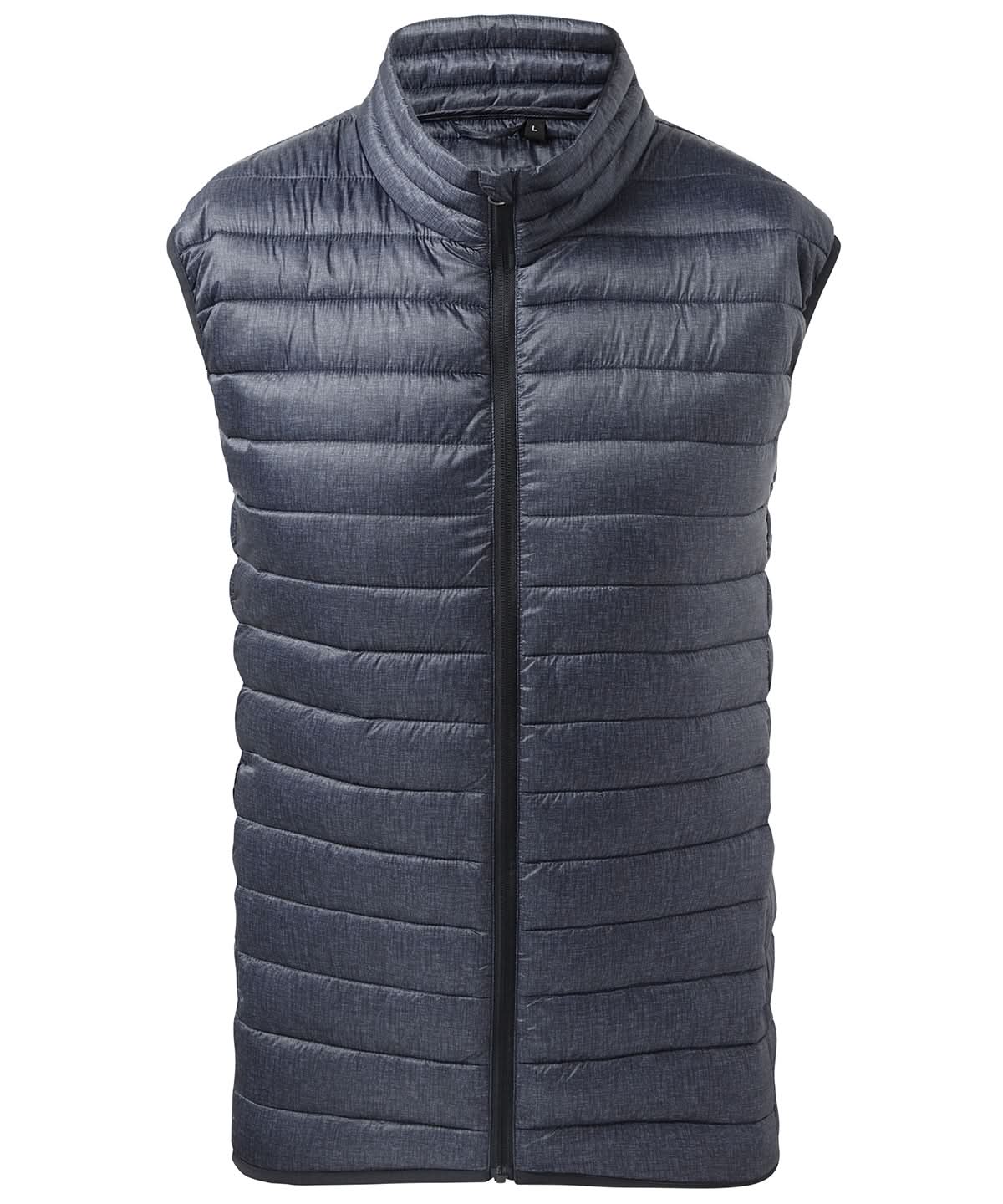 2786 Melange padded gilet TS038 - Navy Melange - Customisable Bodywarmers