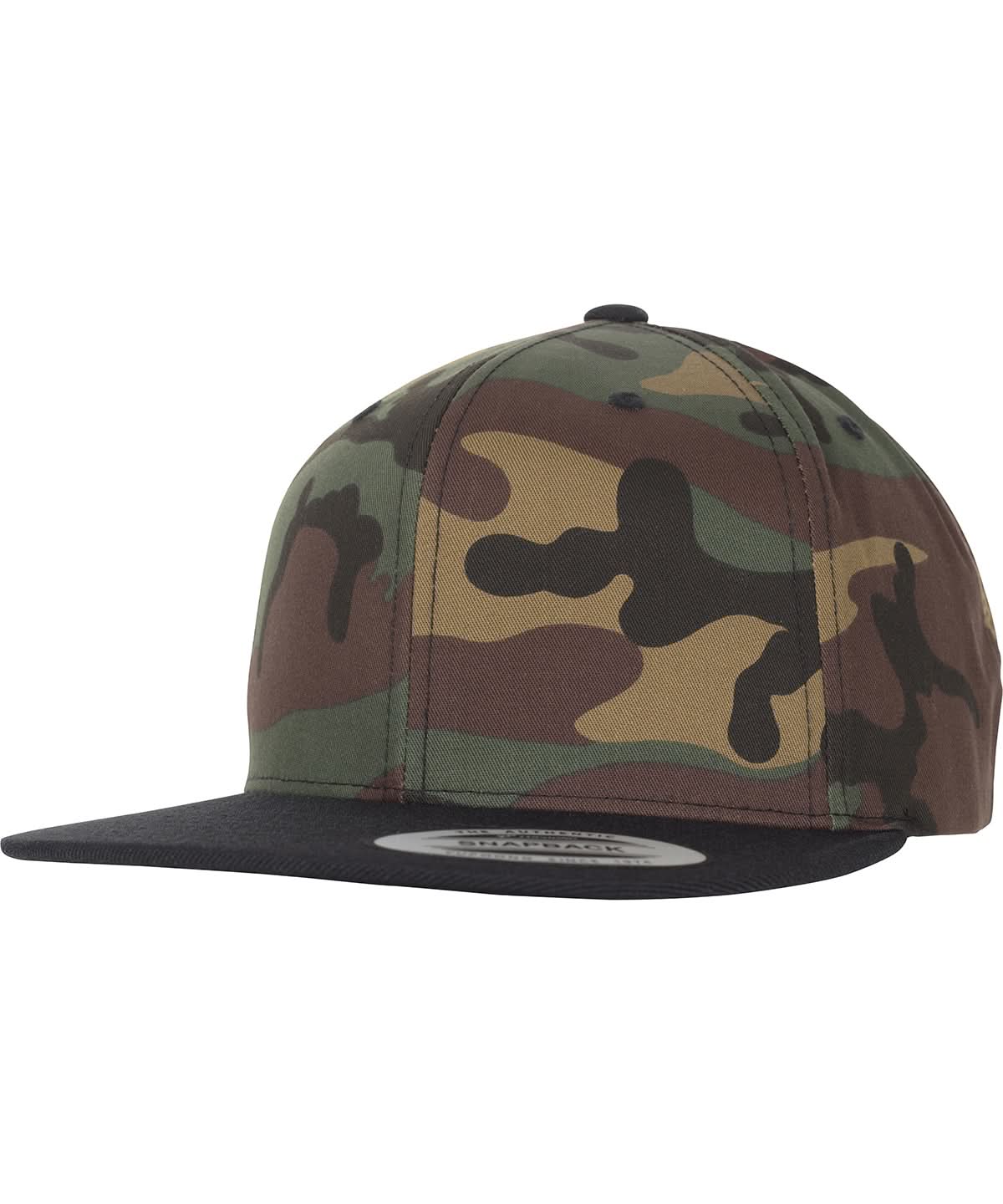 Flexfit By Yupoong Classic Snapback 2 Tone Camo 6089Tc YP089 - Green Camo Black One size - Customisable Caps