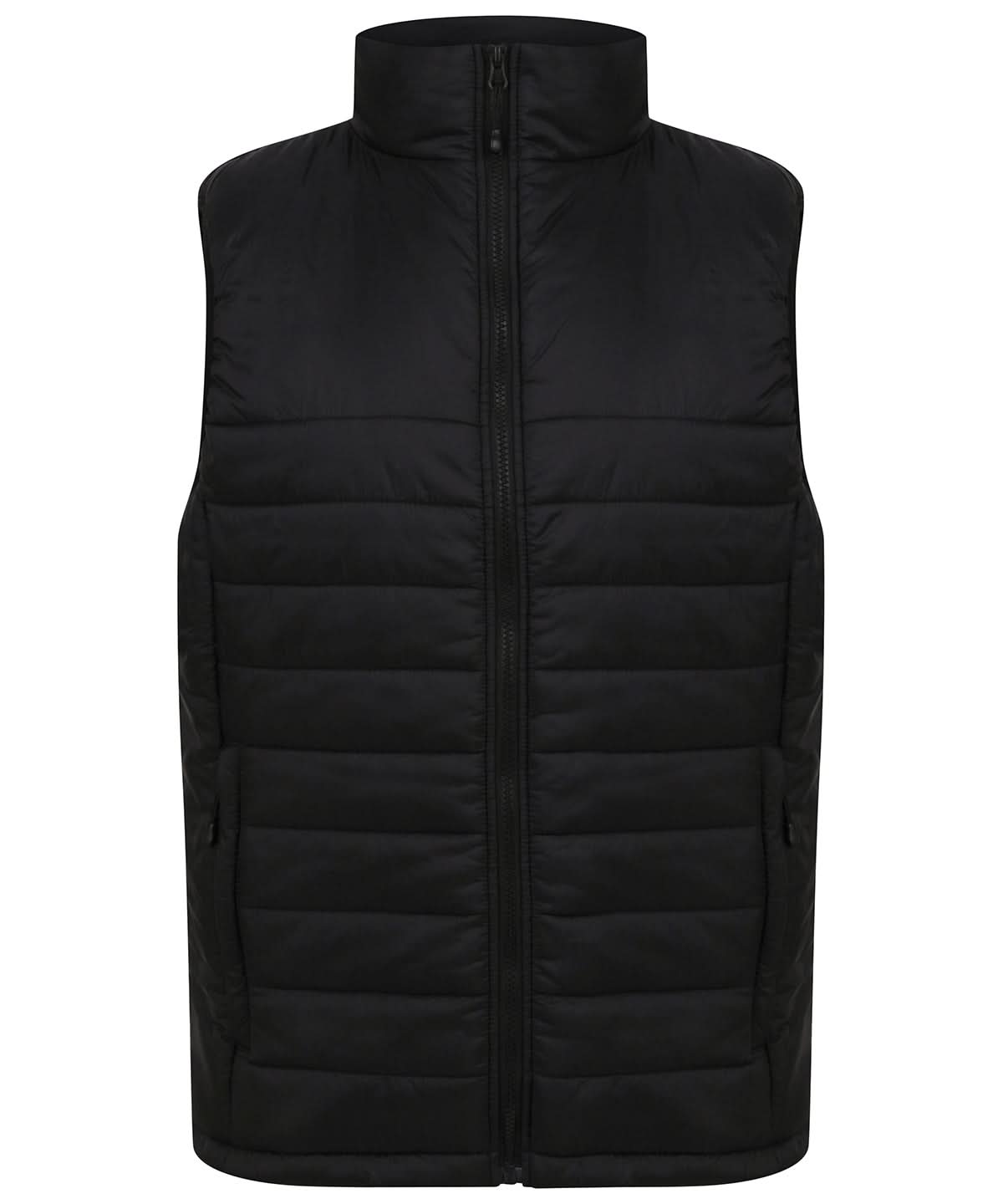 Henbury Unisex Padded Gilet HB875 - Black - Customisable Bodywarmers