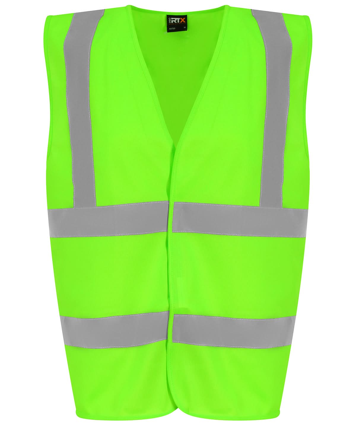 ProRTX High Visibility Waistcoat Lime RX700 - Lime - Customisable Hi-Vis Vest