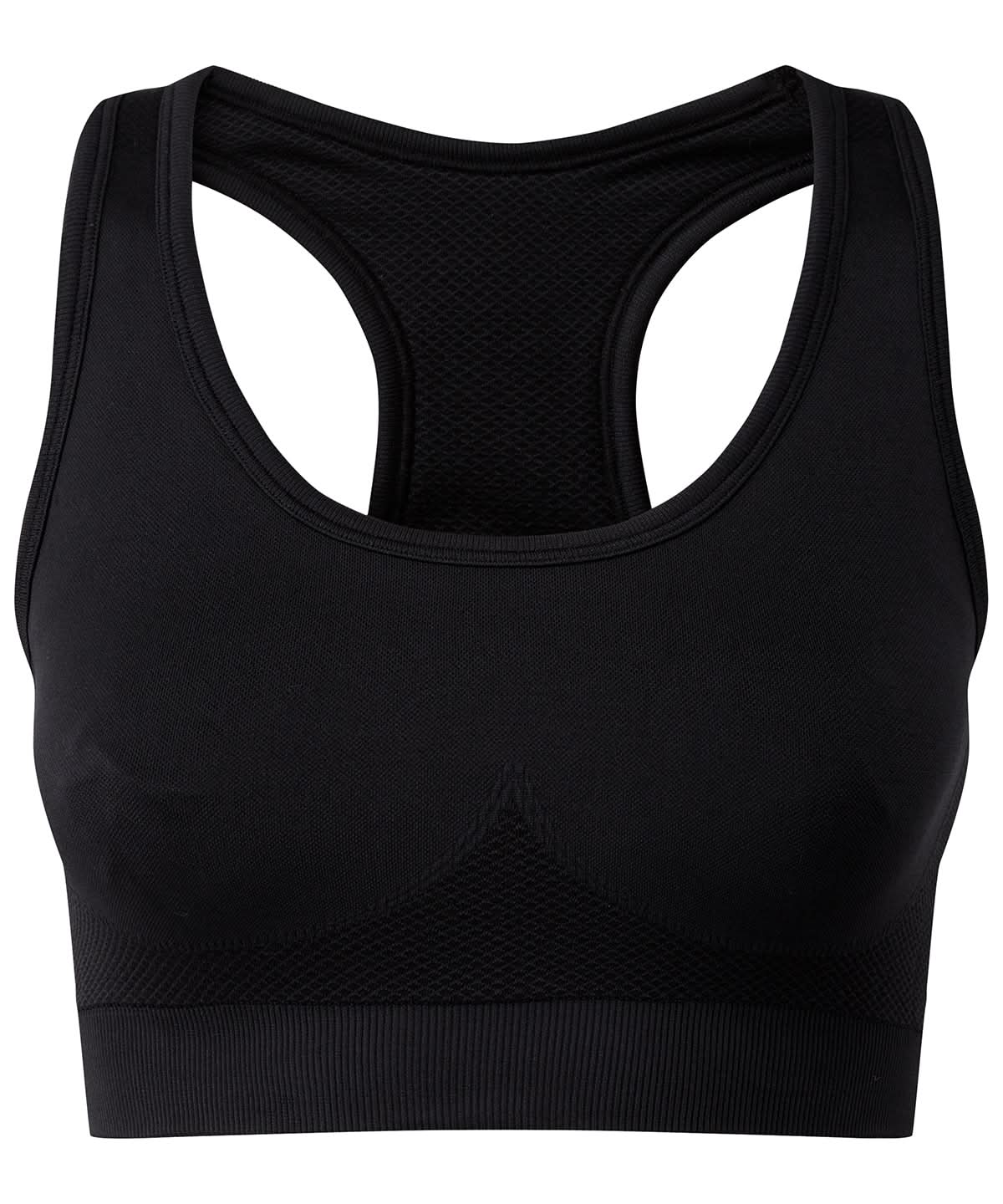 TriDri Tridri Seamless 3D Fit Multi Sport Sculpt Solid Colour Bra TR214 - Black - Customisable Bras