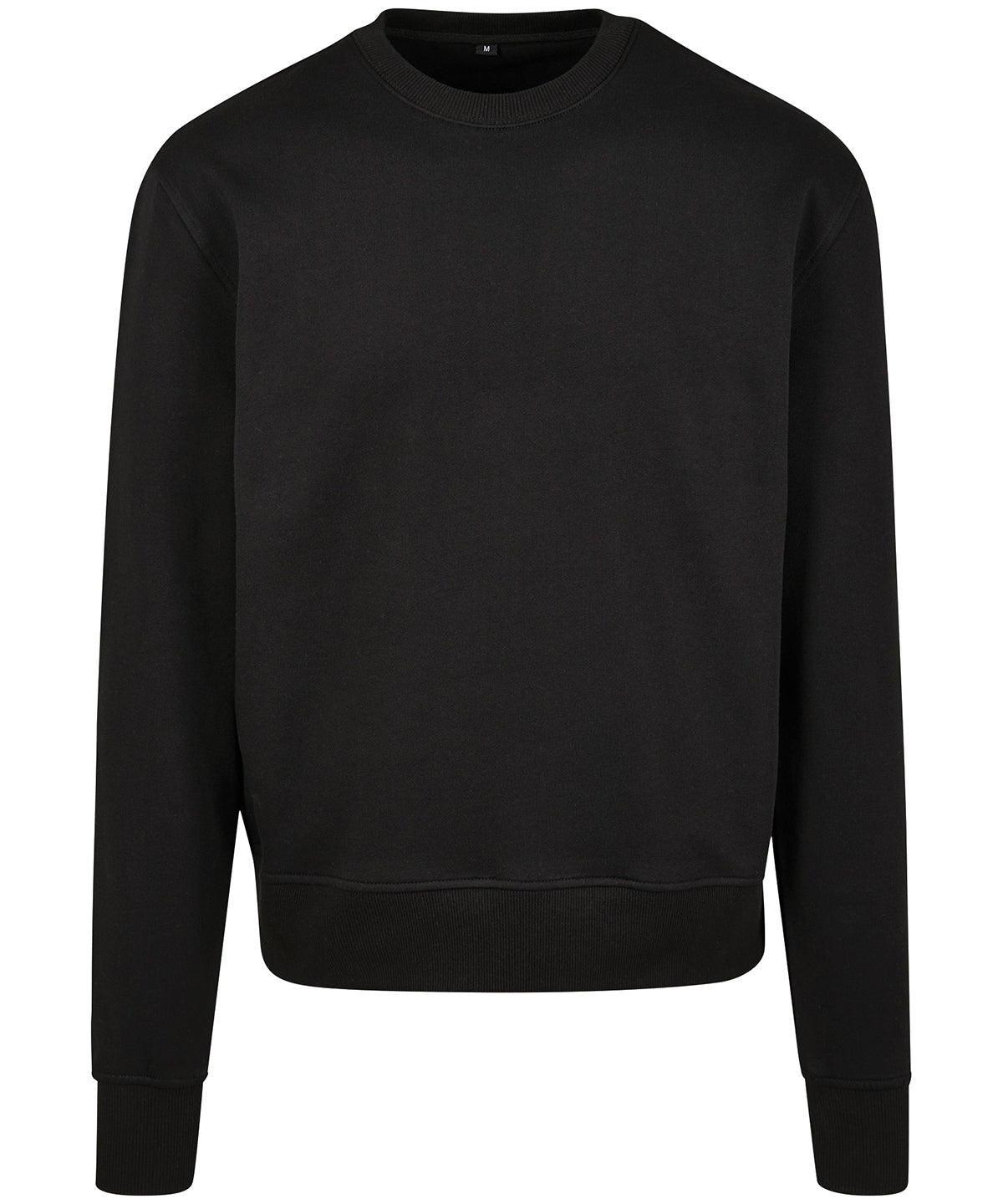 Premium oversize crew neck - BY120 - Black - Customisable Sweatshirts