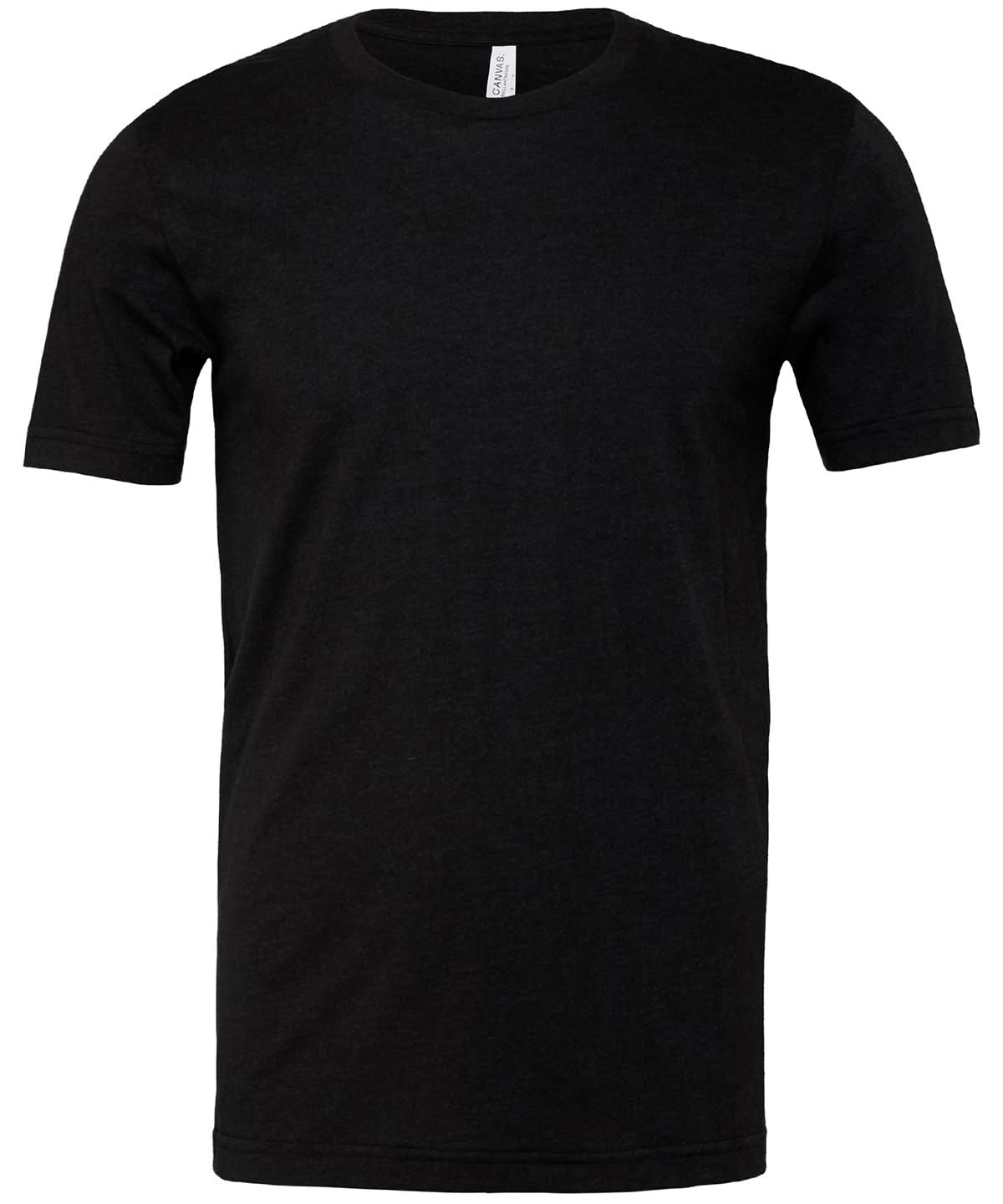 Bella Canvas Unisex heather CVC short sleeve t shirt Black Heather CV01H - Black Heather - Customisable T-Shirt