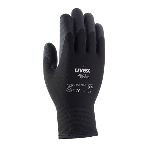 Uvex Uvex Unilite Thermo Gloves 60593 - Black - Customisable Freezer