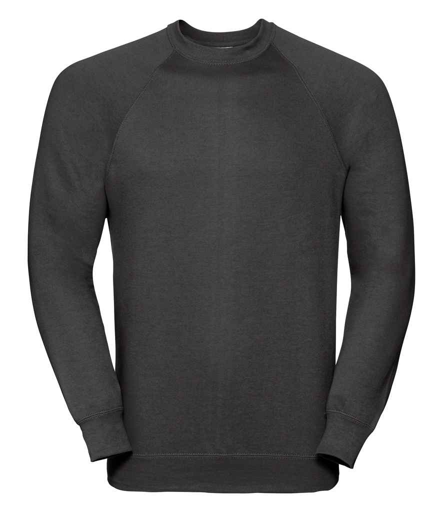 Russell Athletic Raglan Sweatshirt - 762M - Black - Customisable Sweatshirt